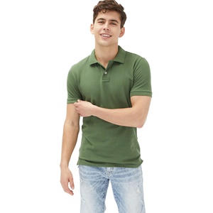 High-quality Men's Casual Jacquard Polo Shirt Short-sleeved Business Polo T-shirt with Collar <b>Top</b> Button-front Golf Polo Shirt - Product Image 1