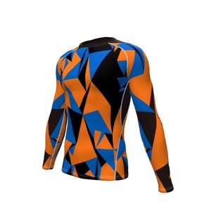 Rashguards de grappling BJJ MMA personnalisés de haute qualité, durables, avec impression par transfert thermique, respirants, anti-UV UPF50, séchage rapide, manches longues - Product Image 5