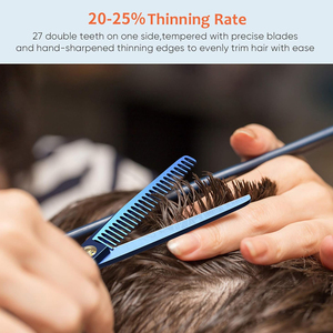 Ciseaux de coiffure professionnels de qualité supérieure à lame affûtée pour la dégradure des cheveux, ciseaux texturants en acier inoxydable pour salon de coiffure - Product Image 5