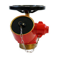Vanne d'arrêt flexible en alliage d'aluminium de 2,5'' à réduction de pression, type britannique, oblique/angulaire, pour hydrant d'incendie