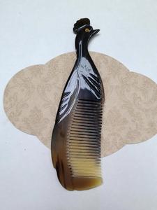 Natural Cow Horn Eco-Friendly Handmade Premium Anti-Static Hair Comb Detangler for Men Women and <b>Beard</b> <b>Care</b> - Product Image 6