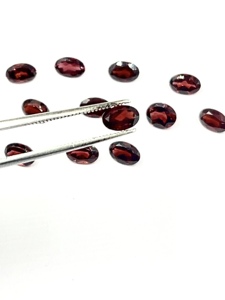 Gema suelta de granate natural de Mozambique, corte ovalado, 4x6mm, piedra roja calibrada para diseño de joyería, compradores mayoristas de China - Product Image 5