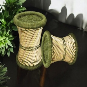 Handmade Bamboo <b>Stool</b> Ottoman Tropical Modern Design Indoor Outdoor Living Room Furniture Apartment Use Bone Inlay Console Mudha - Product Image 3
