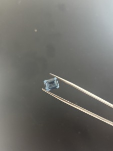 Aigue-marine bleue de laboratoire, spinelle octogonale taillée et facettée, pour la fabrication de bijoux, pierre précieuse synthétique certifiée. - Product Image 2