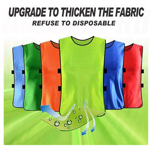 Pennies for Soccer Scrimmage Vest Practice Jersey Lightweight Breathable <b>Training</b> <b>Bib</b> for Team Sports Football Practice Gear - Product Image 5