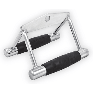 Accessorio per Attrezzi Fitness: Impugnatura a V in Acciaio Resistente per Cavi di Trazione - Product Image 1