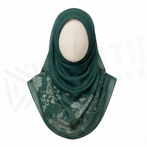 Hiyab de poliéster de color sólido para mujer, tela jersey, agradable al tacto, para uso diario, pañuelo étnico de Oriente Medio. - Product Image 3
