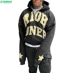 Sweat-shirt unisexe à fermeture éclair de haute qualité - Coupe classique - 100% coton molletonné/éponge française - Streetwear - Respirant - Séchage rapide - Product Image 3