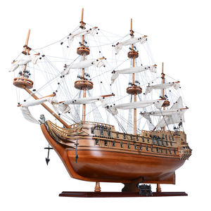 Zeven Provincien modelo de cedro hecho a mano barco pintado artesanía artesanal de madera con soporte de exhibición artículo de regalo OMH suministros para manualidades - Product Image 5