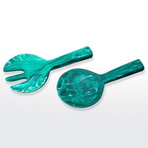 made in india Resin Salad <b>Server</b> Set Glossy Finished For Home Hotel Kitchenware Resin Salad Spoons craftera exports - Product Image 1