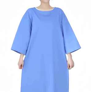 Bata de paciente para hospital, bata de examen médico de manga corta, cómoda, de algodón estampado, para clínicas - Product Image 5