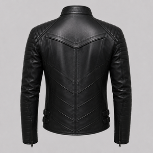 Veste en cuir pour homme en gros, cuir véritable, grandes tailles disponibles, qualité supérieure, prix abordable - Product Image 4