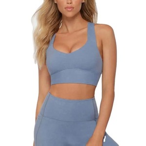 High Quality Custom Women's Backless High Support Anti-Bacterial Breathable Sports Bra - Product Image 1