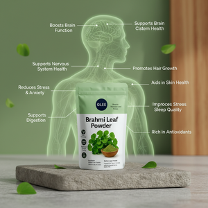 Polvo de Hoja de Brahmi Ayurvédico Premium para la Memoria, Concentración y Bienestar Mental, Bolsa de 100g - Product Image 4
