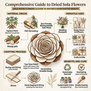 Fleurs séchées naturelles au charme rustique, idéales pour les créations florales, la décoration de mariage, la décoration intérieure, les bouquets et les projets DIY. - Product Image 6