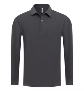Camisas Polo de Golf de Manga Larga para Hombre, Logotipo Personalizado, Camisetas de Algodón y Poliéster con Estampado, Talla 3XL - Product Image 3