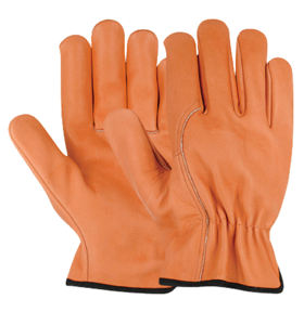 Premium Quality Goat Grain & Cow Split Leather <b>Driver</b> <b>Gloves</b> Heavy Duty Abrasion Resistant Durable Gardening <b>Gloves</b> - Product Image 4