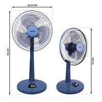 Nanoco NLF1623 Ventilateur de tour sur socle télécommandé Top 1 Fil de cuivre extérieur domestique électrique 3 pales pour hôtels au Vietnam