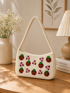 Sacs perlés faits main sur mesure pour l'hiver, couleur unie, disponibles en plusieurs couleurs, tailles et formes, adaptés aux besoins de votre marque unique - Product Image 5