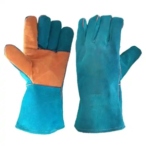 High Protection Industrial Heavy-Duty Cowhide Split Leather Work Gloves Anti-Cut Safety Gloves for Welders Hand <b>Arm</b> Protection - Product Image 6