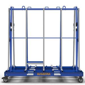 Ausavina One Stop A-Frame <b>Transport</b> Rack Trolley Cart Dolly for Glass Granite Stone and Marble - Product Image 5
