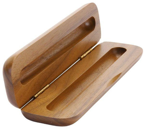 Support à stylos en bois avec fentes, personnalisable, prix compétitif, fabrication professionnelle, boîte à stylos rectangulaire en bois naturel moderne - Product Image 6