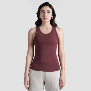 Lightweight Soft Premium Women's Tank <b>Top</b> with Front Logo Breathable & Eco-Friendly Sporty Active Wear - Product Image 5