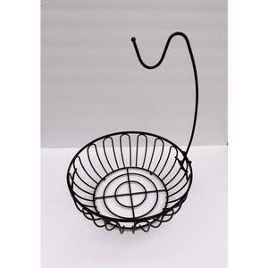 Panier de rangement en fil de fer pour fruits et légumes, avec bols métalliques à plusieurs niveaux, très tendance pour le salon, taille, forme et couleur personnalisables - Product Image 4