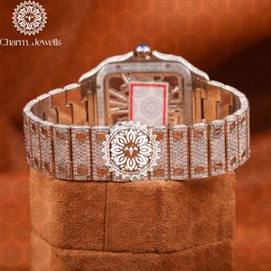 Reloj de Lujo para Hombre Charm Jewells, Caja de Acero Inoxidable, Esfera Analógica de 40 mm, Cierre Oculto con Botón, Cristal, Mecánico, 10 Bar - Product Image 4