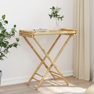 Table de service pliante en bambou pour l'extérieur, dimensions 27,8''x16,7''x31,5'' - Product Image 4
