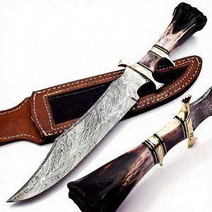 Cuchillo Bowie Multiusos Recto para Campismo al Aire Libre, Supervivencia en la Naturaleza, Montañismo, Alta Dureza, Cuchillo de Hoja Fija Portátil - Product Image 1