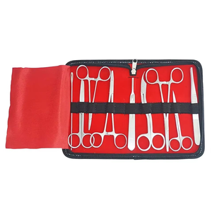 Kit de implantes dentales, juego de herramientas de cirugía oral, instrumentos dentales con certificación CE, herramientas quirúrgicas dentales plateadas, manual. - Product Image 1