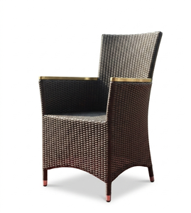 <b>garden</b> furniture / outdoor furniture / indoor furniture dining <b>chair</b> wicker with teak arm - Product Image 3