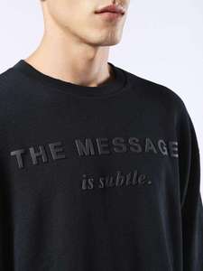 T-shirt pour homme en coton noir à manches courtes, col rond, coupe classique, avec impression en relief 'Wish You Were Here' et logo au dos - Product Image 3