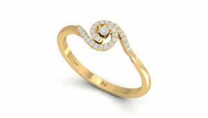 แหวนทอง 14K ประดับเพชรแบบบิดเกลียวสำหรับผู้หญิง |   เครื่องประดับไขว้กันแบบหรูหรา |   ราคาโรงงาน - Product Image 3