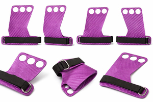 FIRST FITNESS INDUSTRIES Eva Weightlifting Gym Hand Grips Non-Slip Adjustable Wrist <b>Strap</b> Full <b>Finger</b> Gloves Unisex Pull-Ups - Product Image 6