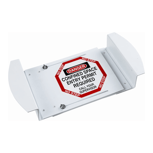 Panneau d'autorisation d'accès à un espace confiné - Panneau d'avertissement de sécurité industrielle en PVC pour zones de circulation - Product Image 2