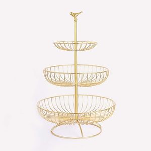 Portable Lightweight Metal Fruit Basket <b>For</b> <b>Home</b> Kitchen Dining <b>Table</b> Fruit Storage And Serving Purpose - Product Image 1