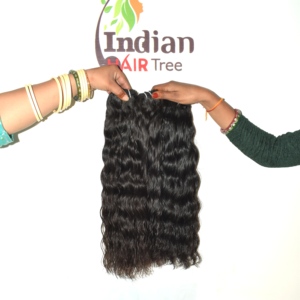 Remy Indian Virgin Human Hair Cuticle Aligned Soft Natural Texture Chic Women Wavy Blunt <b>Cut</b> Tape <b>Machine</b> Double Weft 100g - Product Image 2