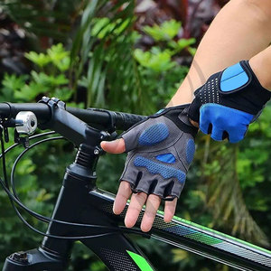 Gants de moto pour cyclisme, gants de moto à demi-doigts compatibles avec les écrans tactiles, gants de vélo pour la conduite sur route, course et cyclisme, design OEM - Product Image 6