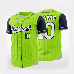 Camiseta de Béisbol Personalizada, Uniformes de Béisbol con Impresión por Sublimación, Ropa para Hombre a Precio Económico, Camiseta de Béisbol Personalizada para Equipos - Product Image 1