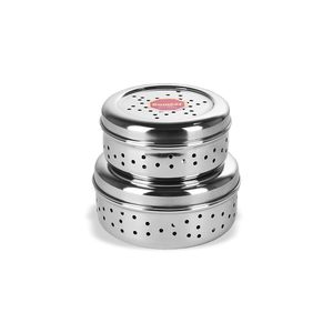Stainless Steel Kitchen <b>Container</b> Steel dibba Set Steel Utility <b>Container</b> Storage dabba food grade jar & <b>Container</b> Pack of 3 - Product Image 3