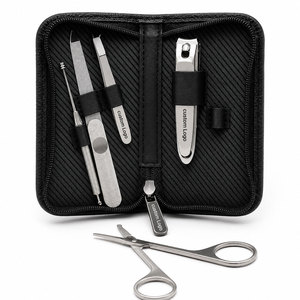 Custom Logo 5 Piece <b>Nail</b> Care Kit Stainless Steel Grooming Tool Set OEM Supplier - Product Image 3