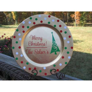 Assiette de charge en argent imprimée personnalisée en émail de haute qualité alimentaire en métal chargeur de vaisselle grande assiette en toute sécurité serveurs plateau de service - Product Image 4