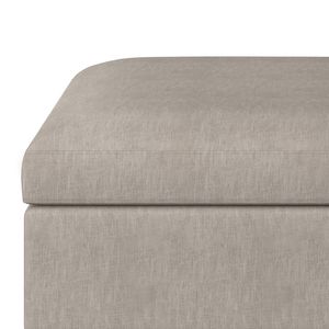 Pouf Contenitore Naturale Owen - Tavolino da Caffè e Sgabello - Product Image 2