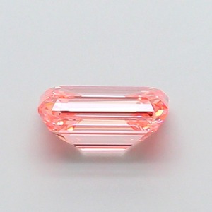 Diamant rose vif fantaisie taille émeraude de 2,12 carats, CVD, clarté VS2, polissage excellent, pierre cultivée en laboratoire, pour bijoux sur mesure - Product Image 3