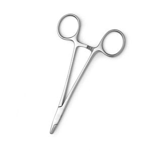 Vente en gros de pinces chirurgicales allemandes en acier inoxydable de 130 mm, finition Dall, porte-aiguille droit, instruments chirurgicaux manuels de base - Product Image 3