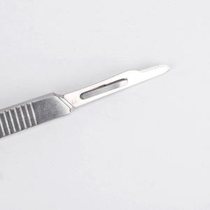 Lames de scalpel manuelles stérilisées en acier inoxydable, taille 11, lame micro-chirurgicale certifiée CE - Product Image 3