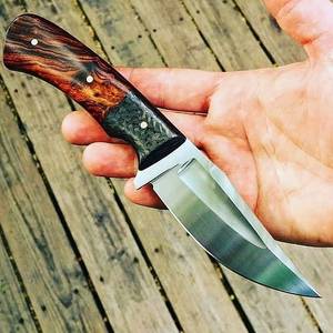 Cuchillo de Caza de Acero Inoxidable, Cuchillo de Supervivencia de Bolsillo con Hoja Bloqueable - Product Image 5