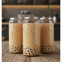 Vaso Desechable de Plástico PET Transparente de 500 ml, Grado Alimenticio, con Logotipo Personalizado, para Té de Burbujas y Bebidas Frías, Directo de Fábrica, Fabricante OEM